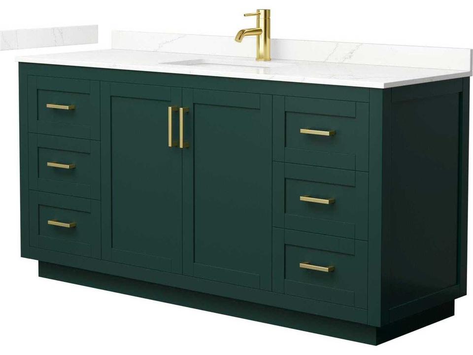 Miranda 66-Inch Free Standing Bathroom Vanity in Plywood and Veneer