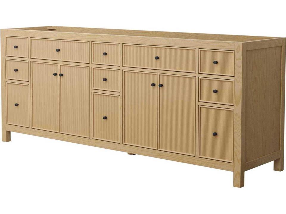 Pendry 84-Inch Double Freestanding Bathroom Vanity Cabinet in Water-Resistant Low VOC Finish