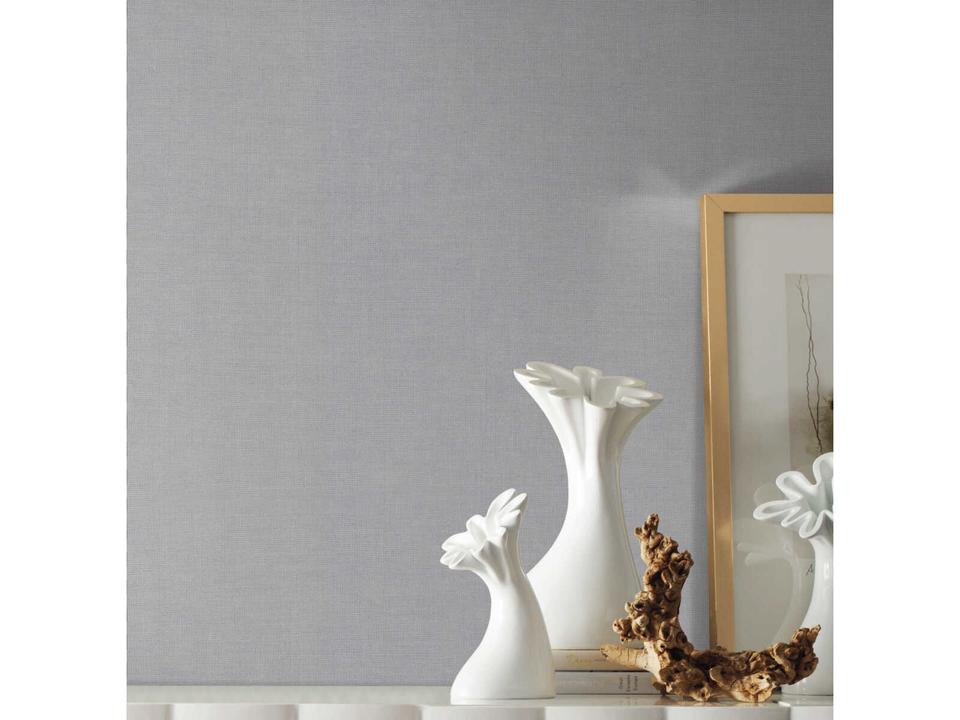 Signature Textures Silver Gesso Weave Wallpaper