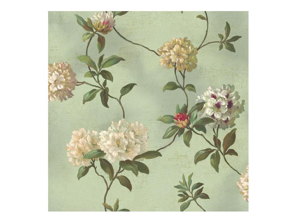 Best Sellers Blue Rhododendron Script Wallpaper