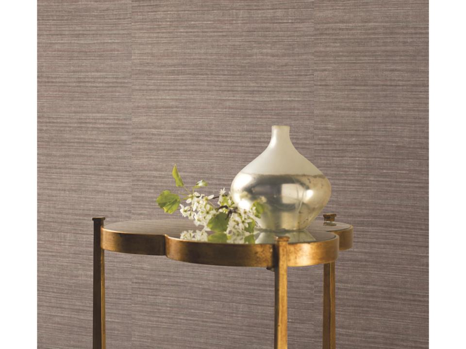 Ronald Redding 24 Karat Brown Red Silk Elegance Wallpaper