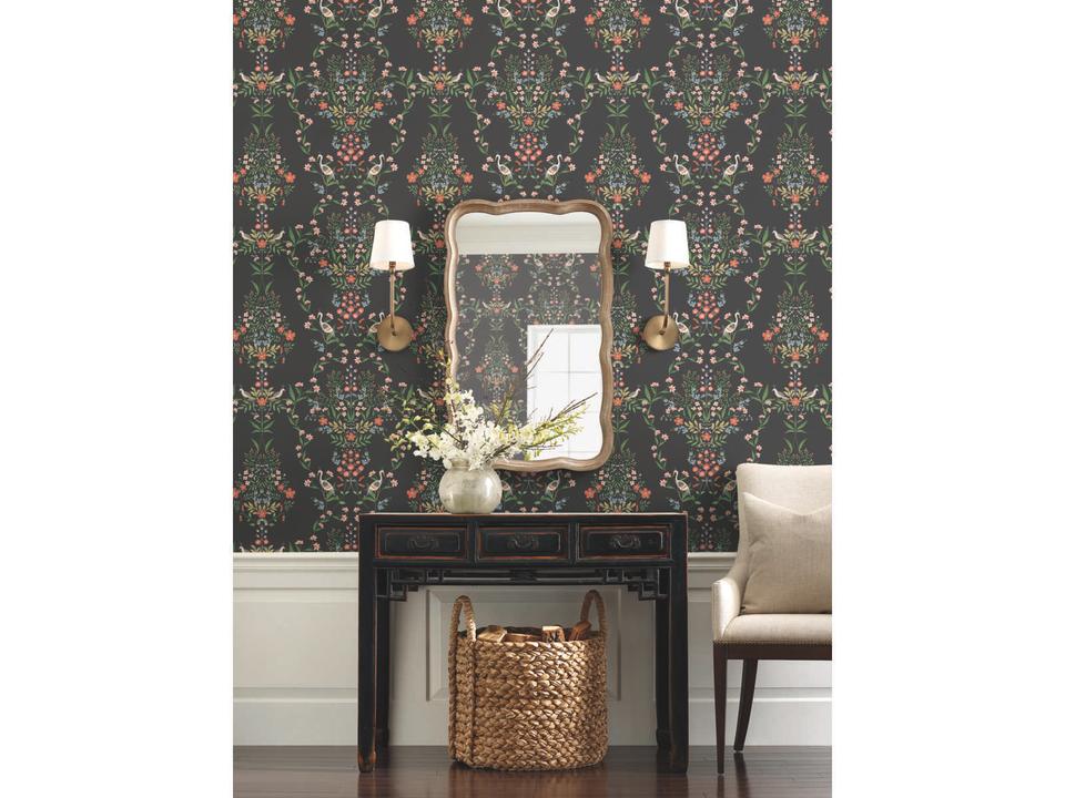 Rifle Paper Co. Second Edition Black Luxembourg Wallpaper