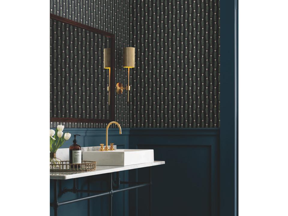 Rifle Paper Co. Second Edition Black Green Eden Wallpaper