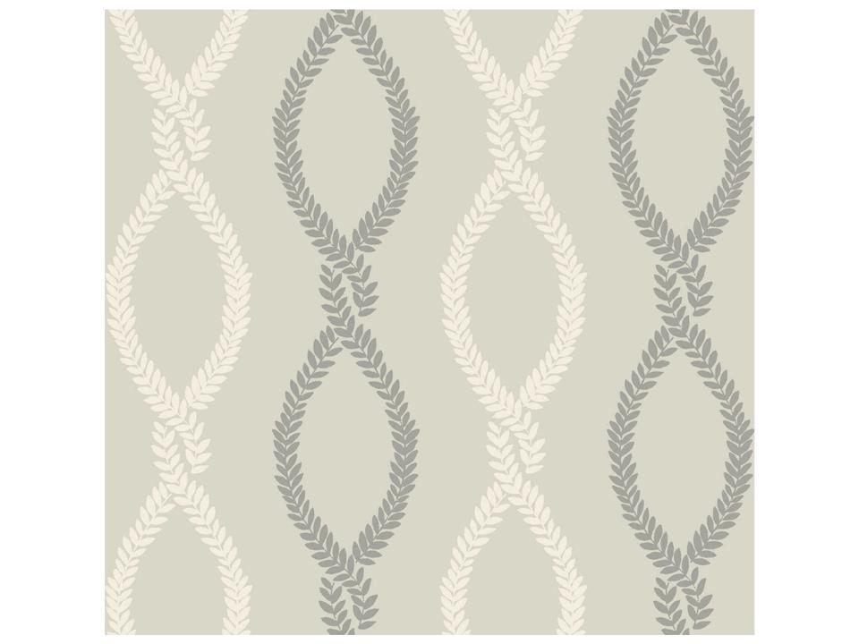 Antonina Vella Grey Trellis Wallpaper