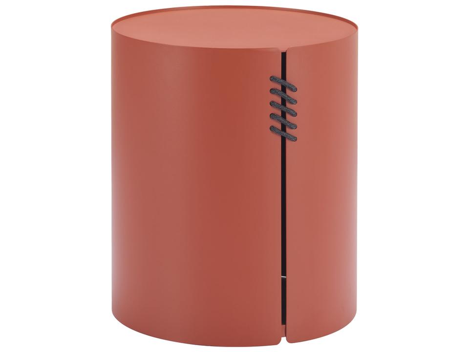 Bayu Brown Aluminum Round End Table