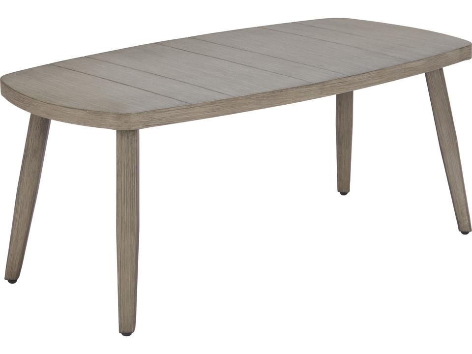 Foret Brown Aluminum Rectangular Coffee Table