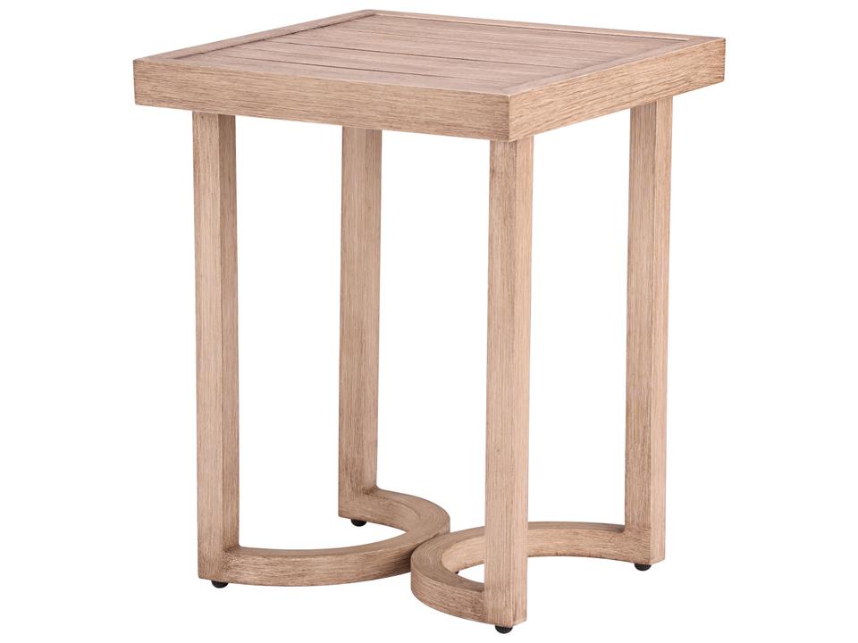 Brown Wood Square End Table