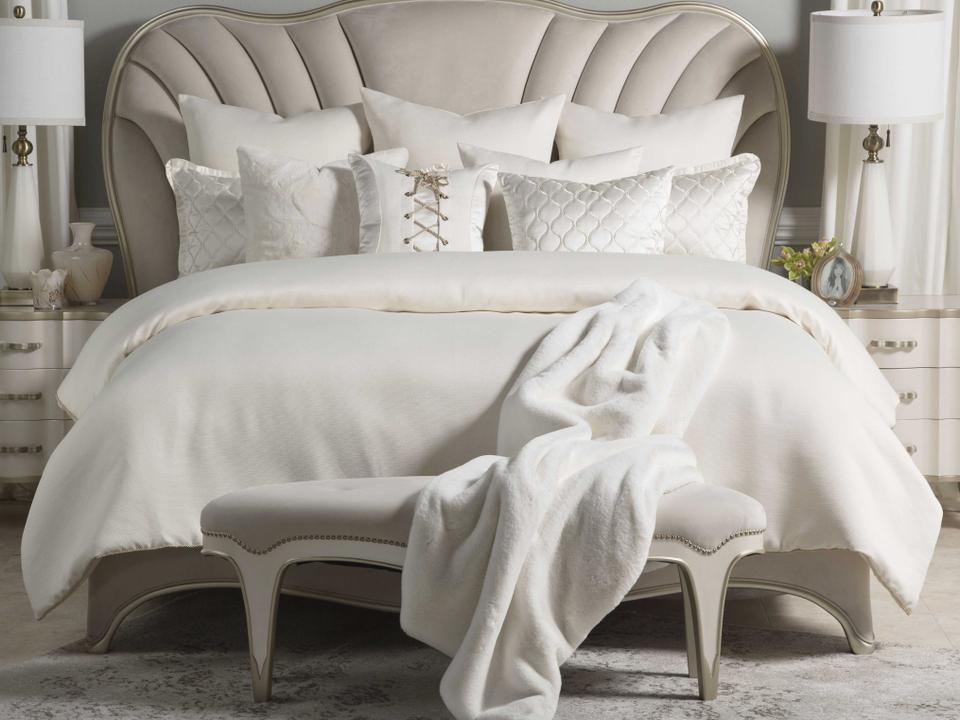 Hailey 10-Piece King Comforter Set Ivory