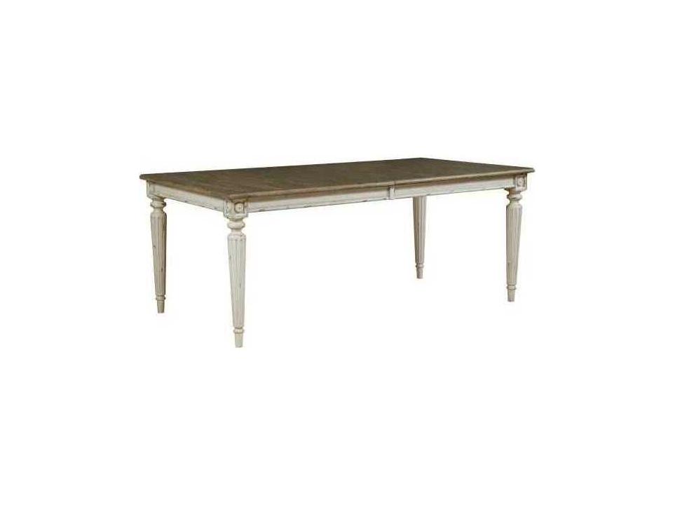 Southbury 76-Inch Rectangular Dining Table in Fossil and Parchment