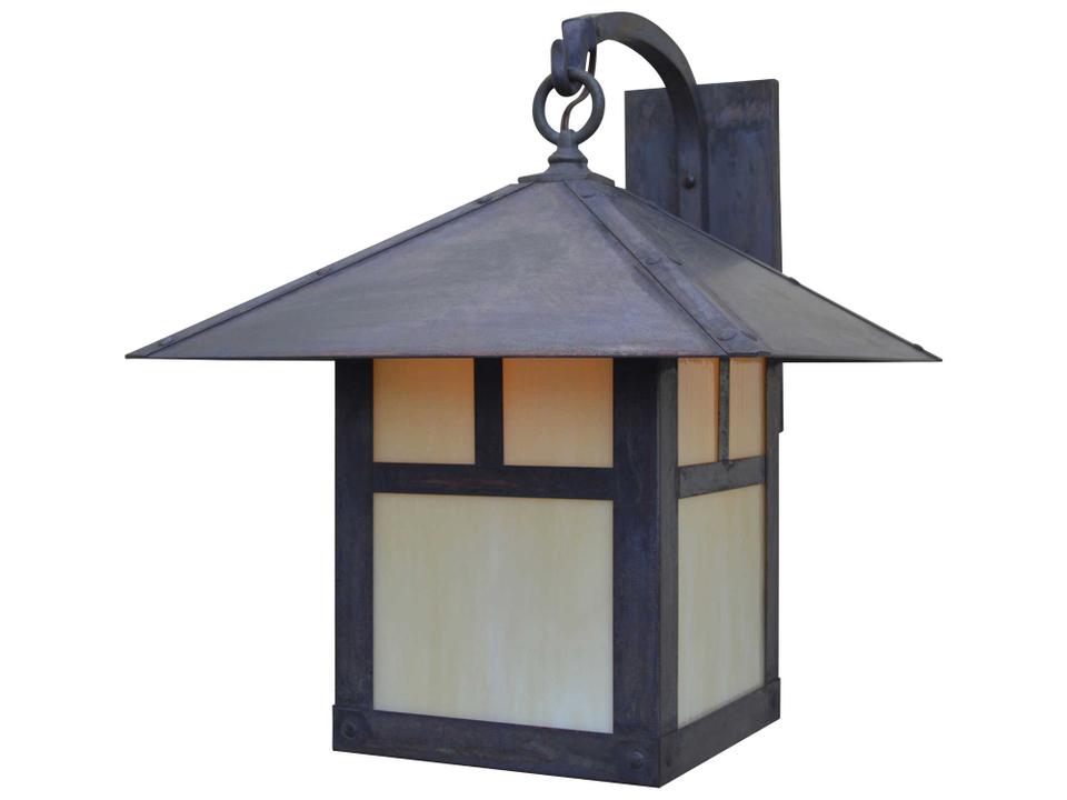 Evergreen 1-Light Outdoor Wall Sconce in Craftsman Style