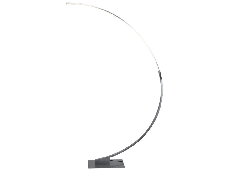 Cortina Integrated LED Arc Floor Lamp in Brushed Grey