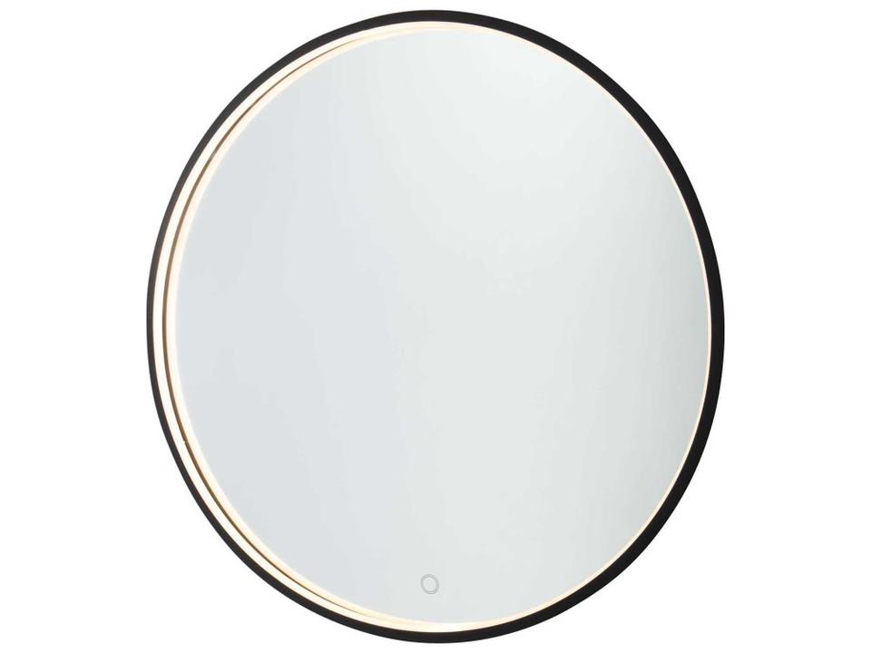 Reflections LED Round Mirror Matte Black Dimmable 23.75 Inch
