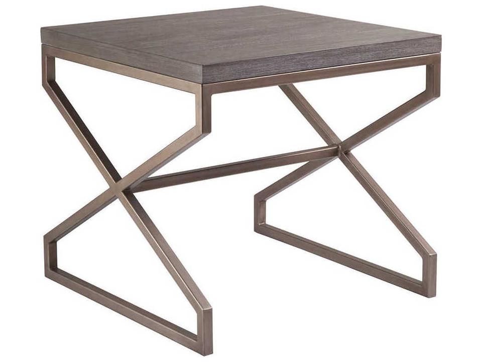 Home Edict Square End Table Cohesion Program in Grigio