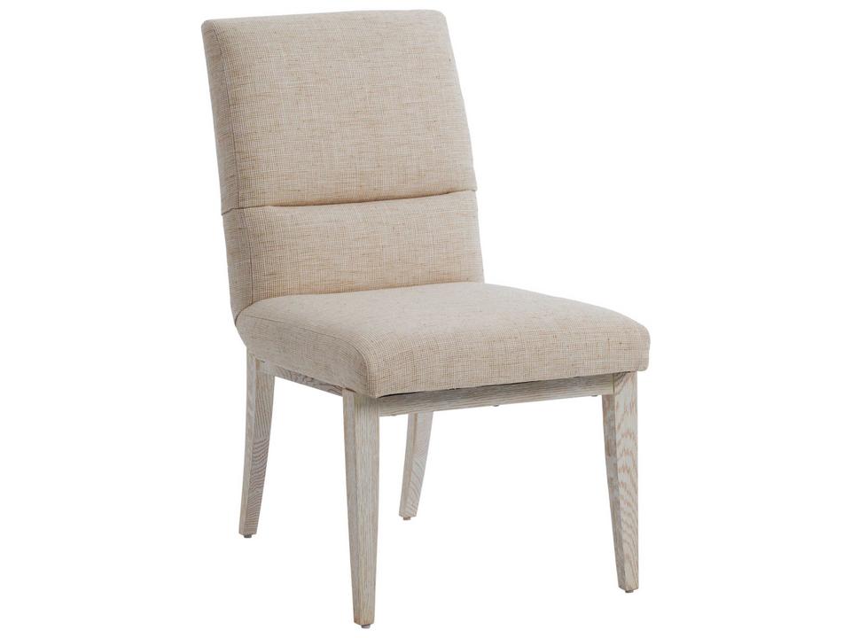 Carmel Palmero Upholstered Dining Side Chair in Winter Wheat