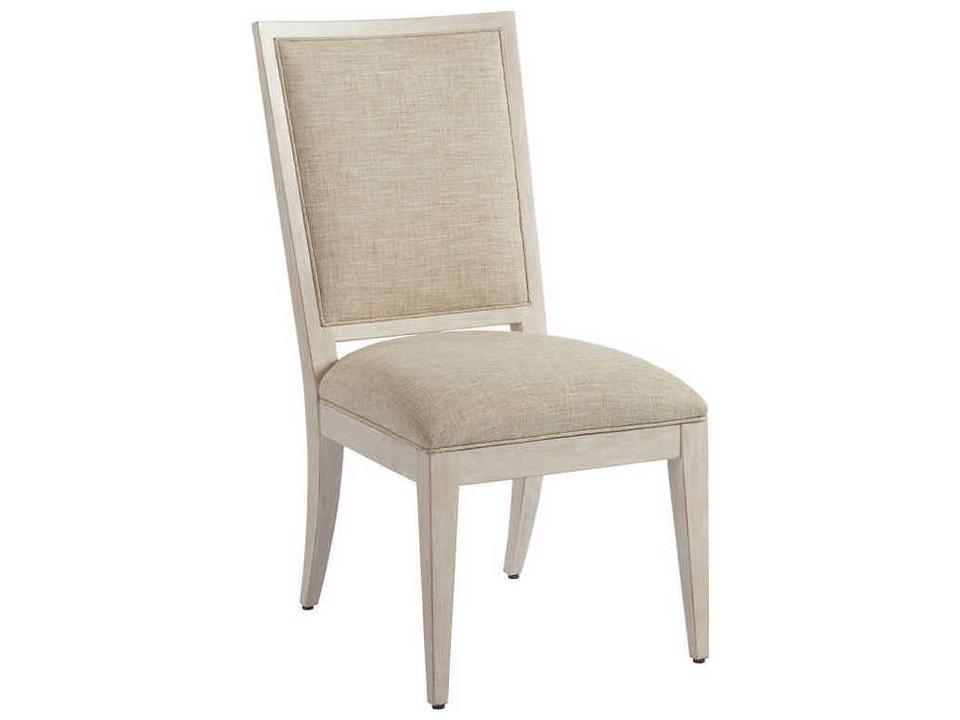 Newport Eastbluff Upholstered Dining Side Chair in Sailcloth and Ivory