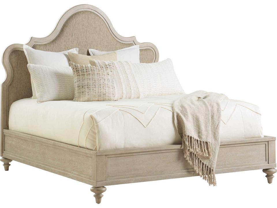Malibu Zuma Queen Upholstered Bed in Seadrift Fabric