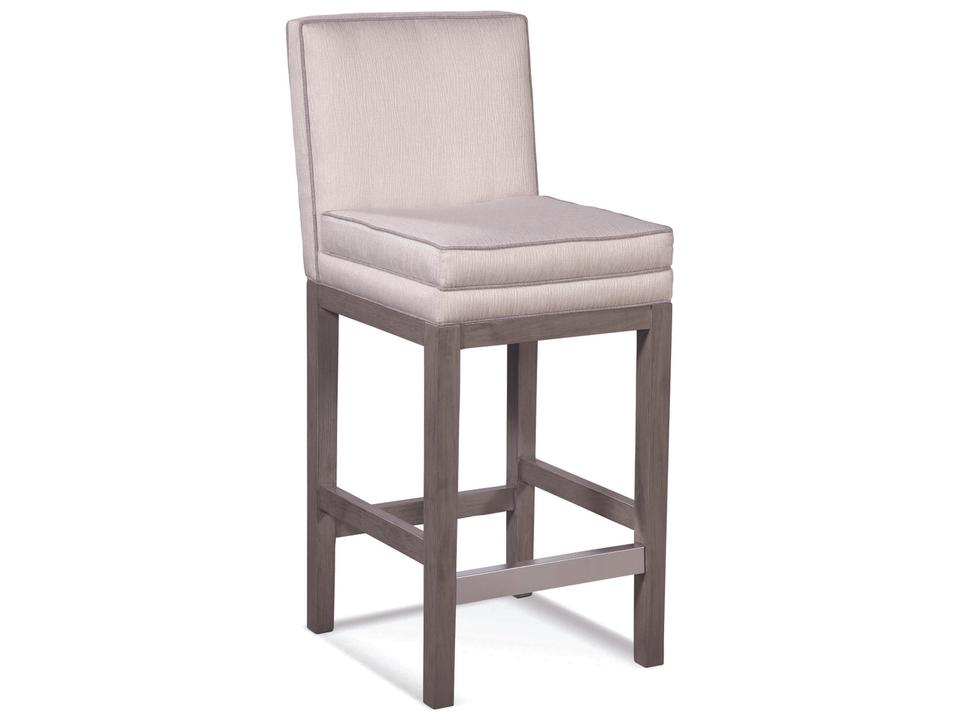 Upholstered Coastal Counter Stool with Comfort Plus Cushion