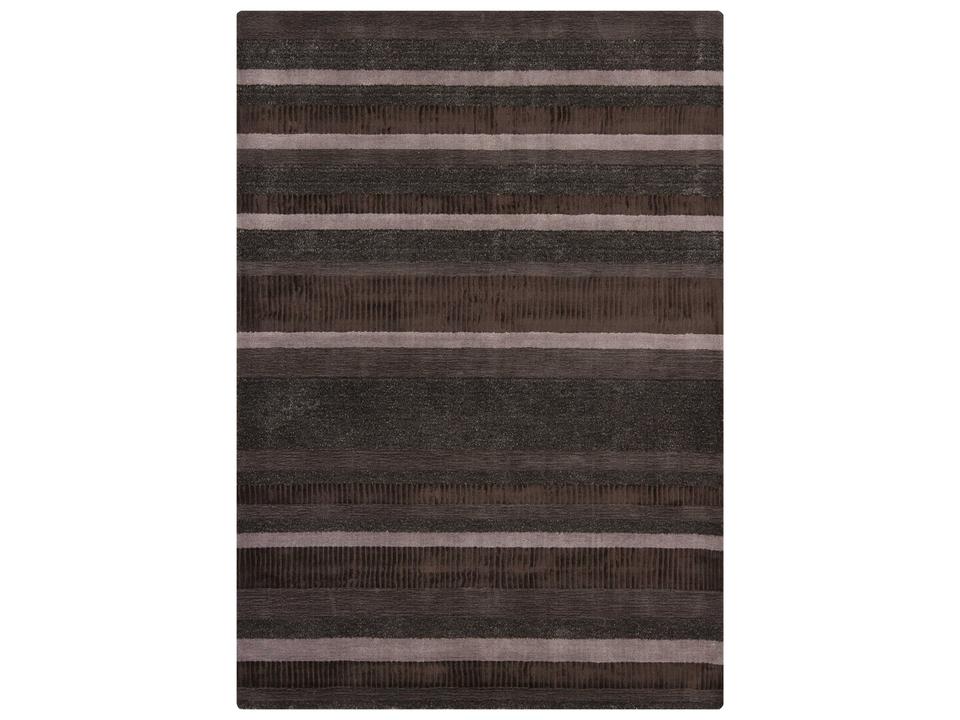 Amigo Hand-Woven Contemporary Area Rug in Dark Brown