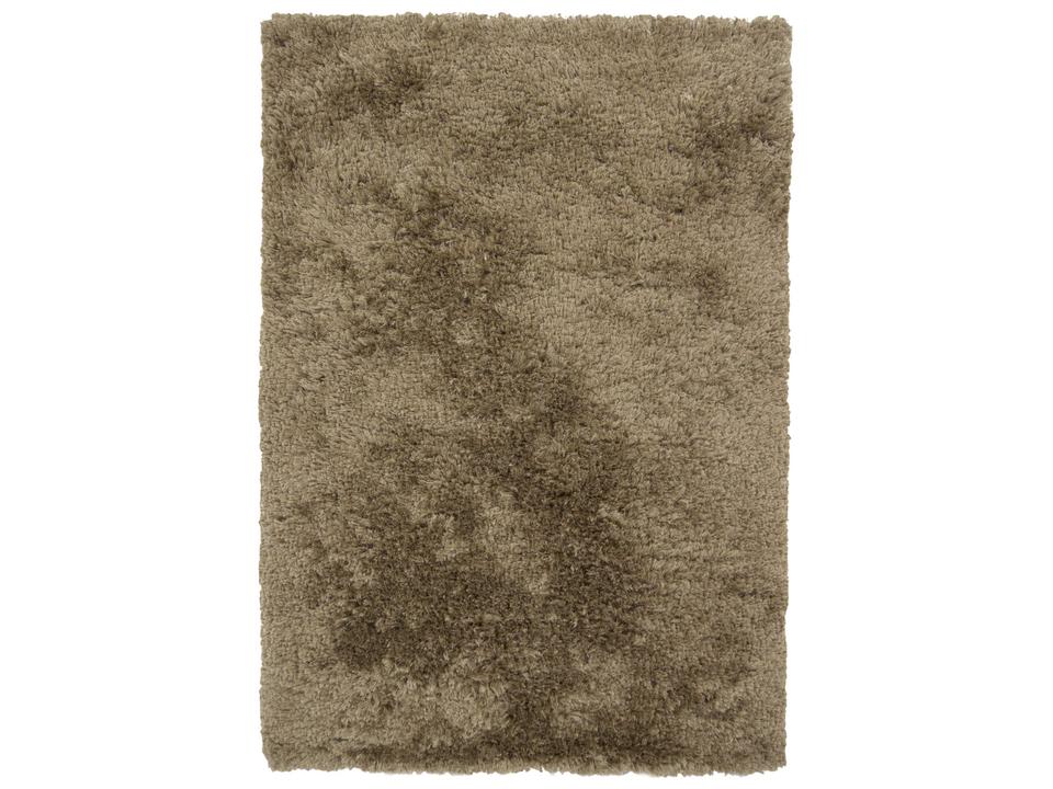 Celecot Hand-Woven Shag Area Rug in Olive Green