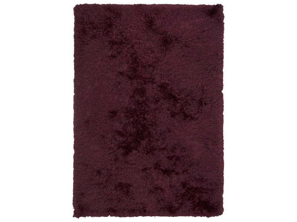 Celecot Hand Crafted Shag Area Rug in Plum