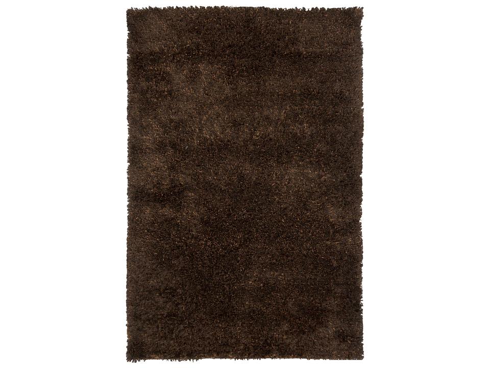 Dior Hand-Woven Shag Area Rug in Brown