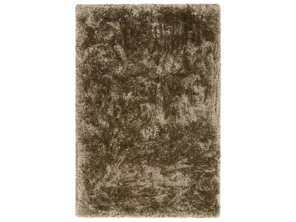 Giulia Polyester Shag Area Rug in Taupe