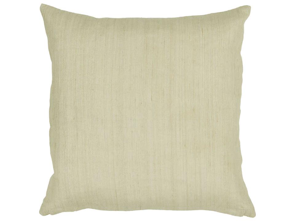 CUS-28029 Tussar Silk Handmade Accent Pillow in Natural