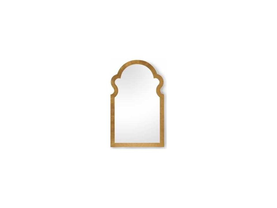 Jagger Arch Wall Mirror in Antique Gold Finish