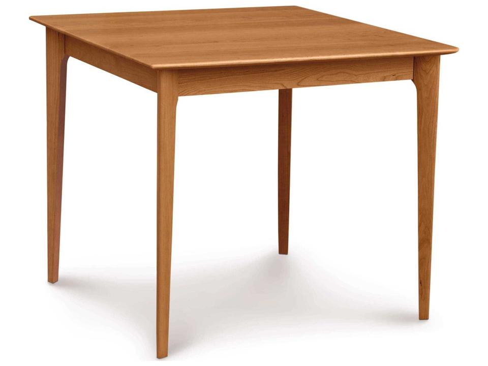 Sarah 36-Inch Square Solid Cherry Dining Table in Natural Cherry