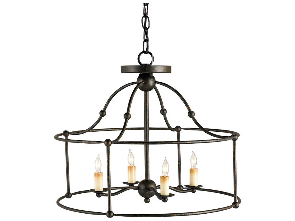 Fitzjames 4-Light Mayfair Black Candelabra Chandelier