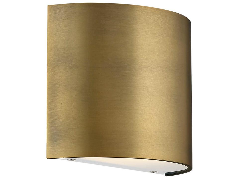 Pocket LED Wall Sconce in Aged Brass