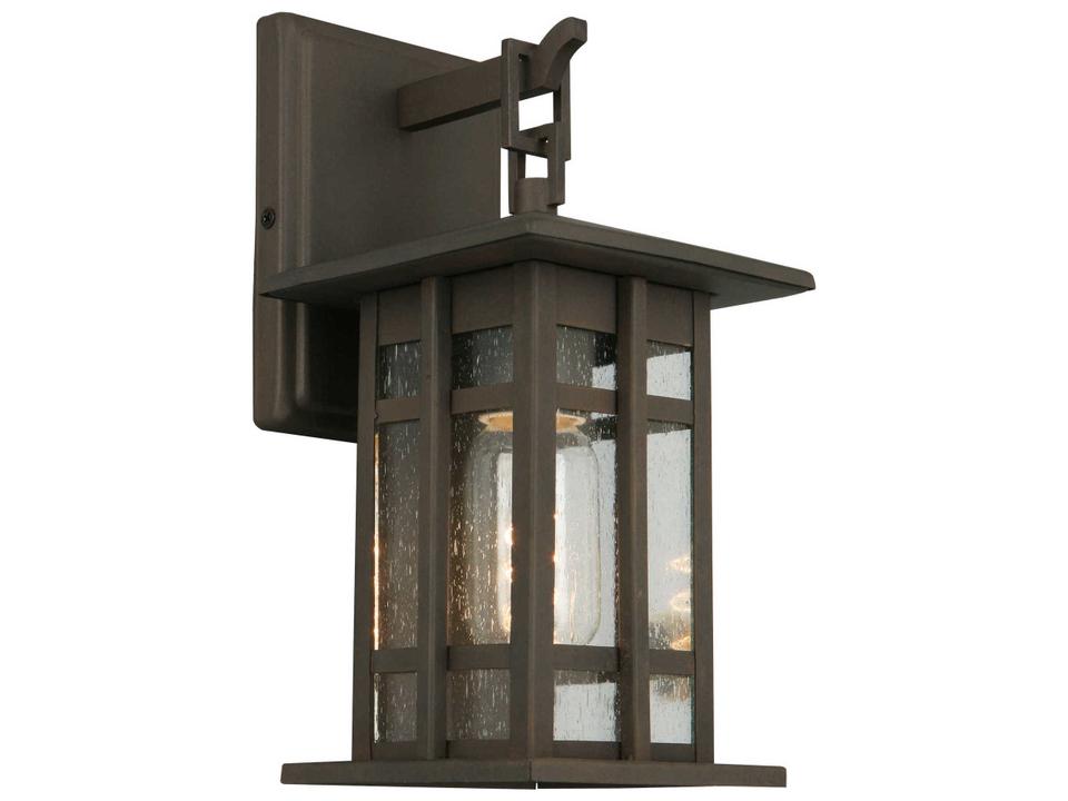 Arlington Creek 1-Light Outdoor Wall Light in Matte Bronze