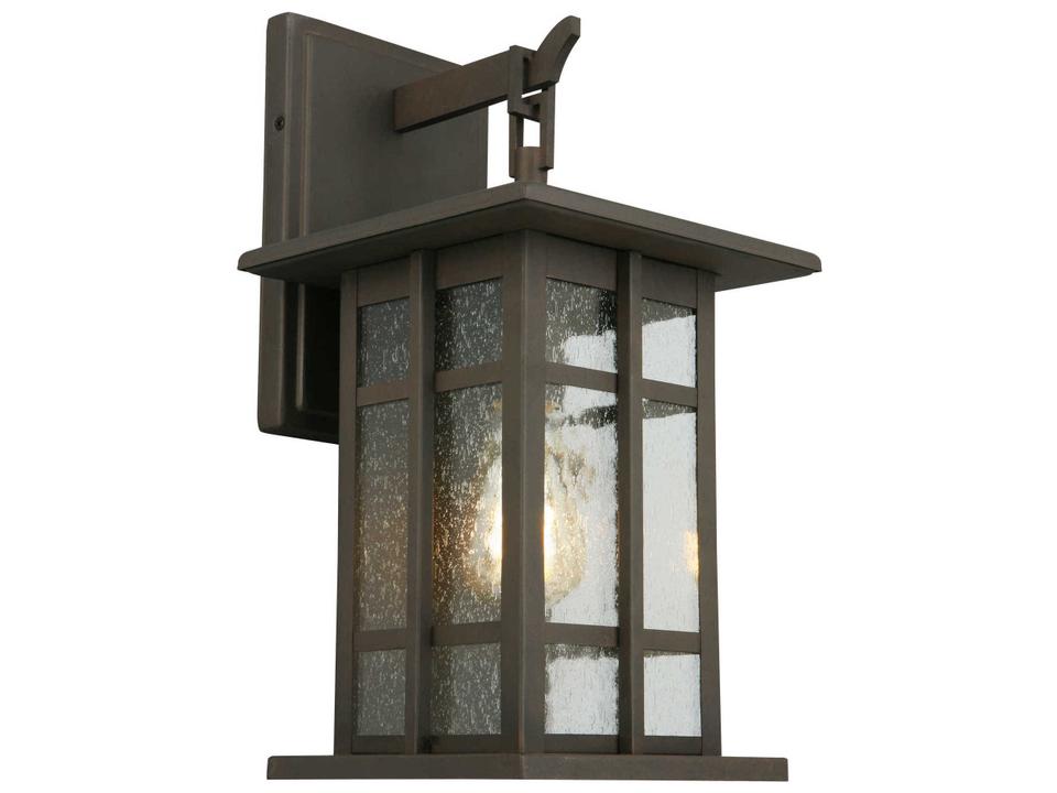 Arlington Creek 1-Light Outdoor Wall Light in Matte Bronze