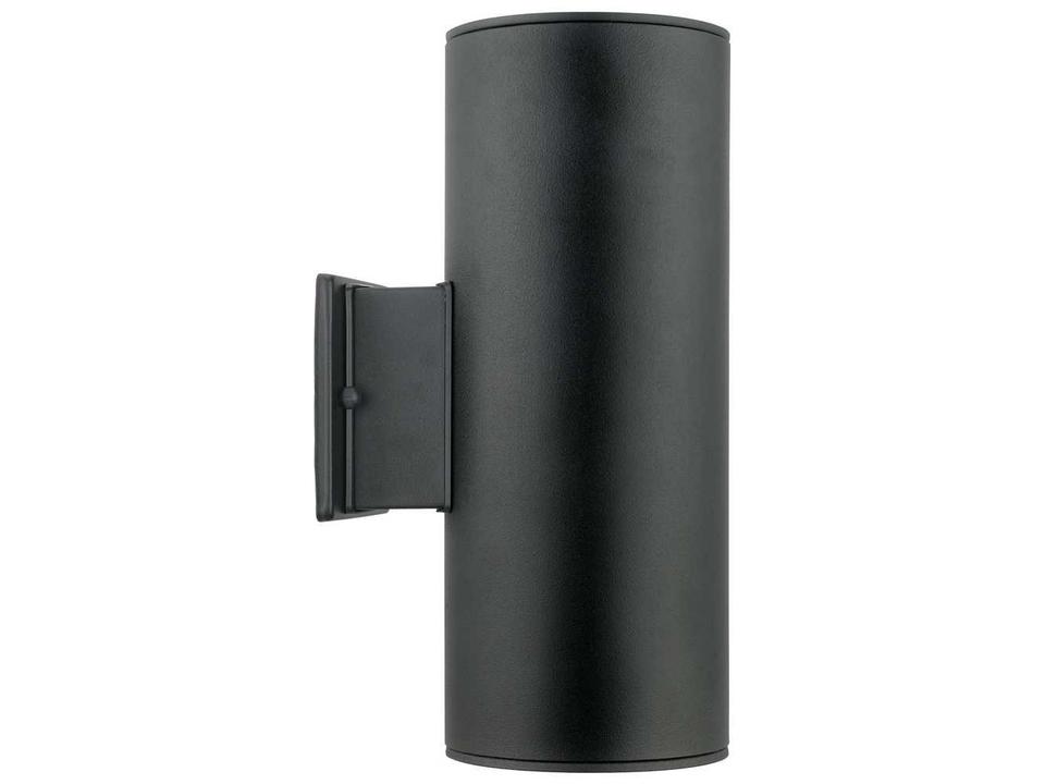 Ascoli Stainless Steel 2-Light Outdoor Wall Light in Black