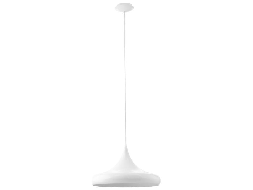 Coretto 1-Light White Flat Pendant Light