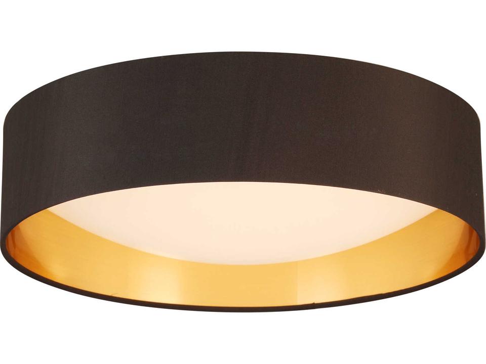 Orme LED Flush Mount Ceiling Light Black and Gold