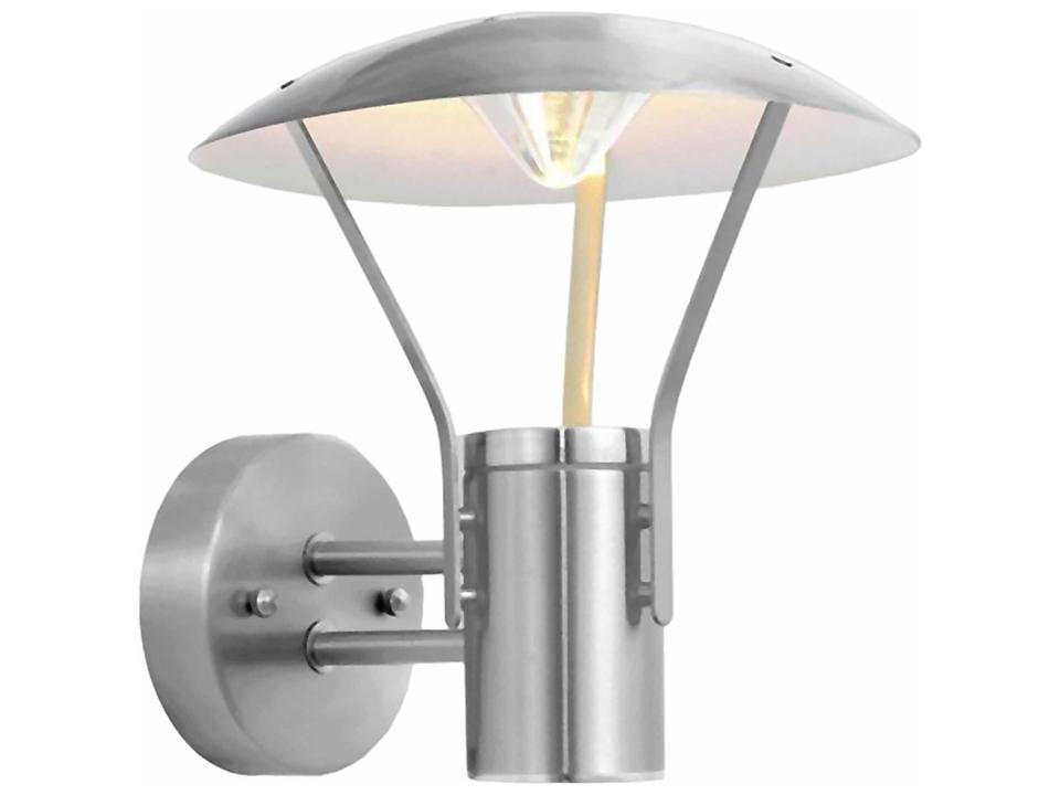 Roofus 1-Light Outdoor Wall Light in Stainless Steel