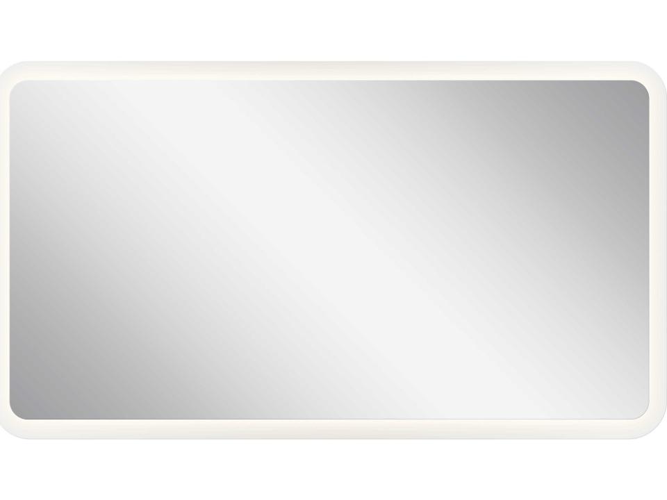 Frosted Rectangular LED Backlit Wall Mirror