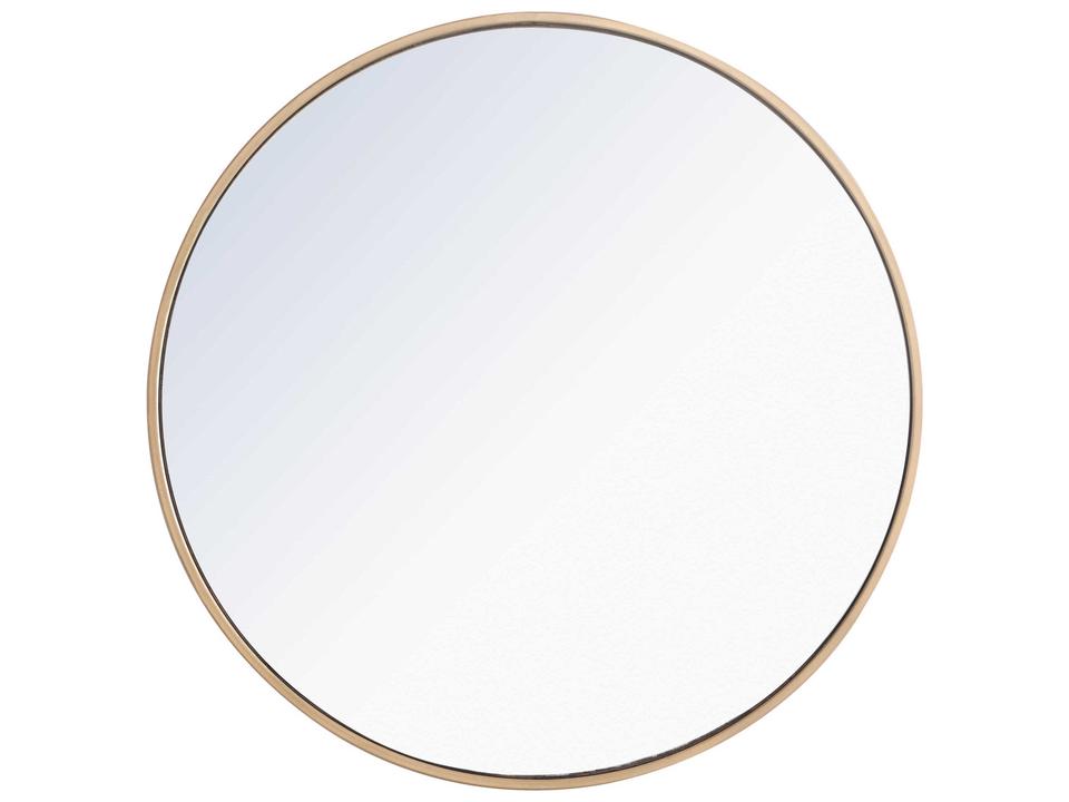 Eternity Round Wall Mirror in Brass Finish 28-Inch