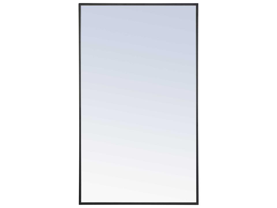 Eternity 40 x 24 Inch Black Metal Framed Wall Mirror