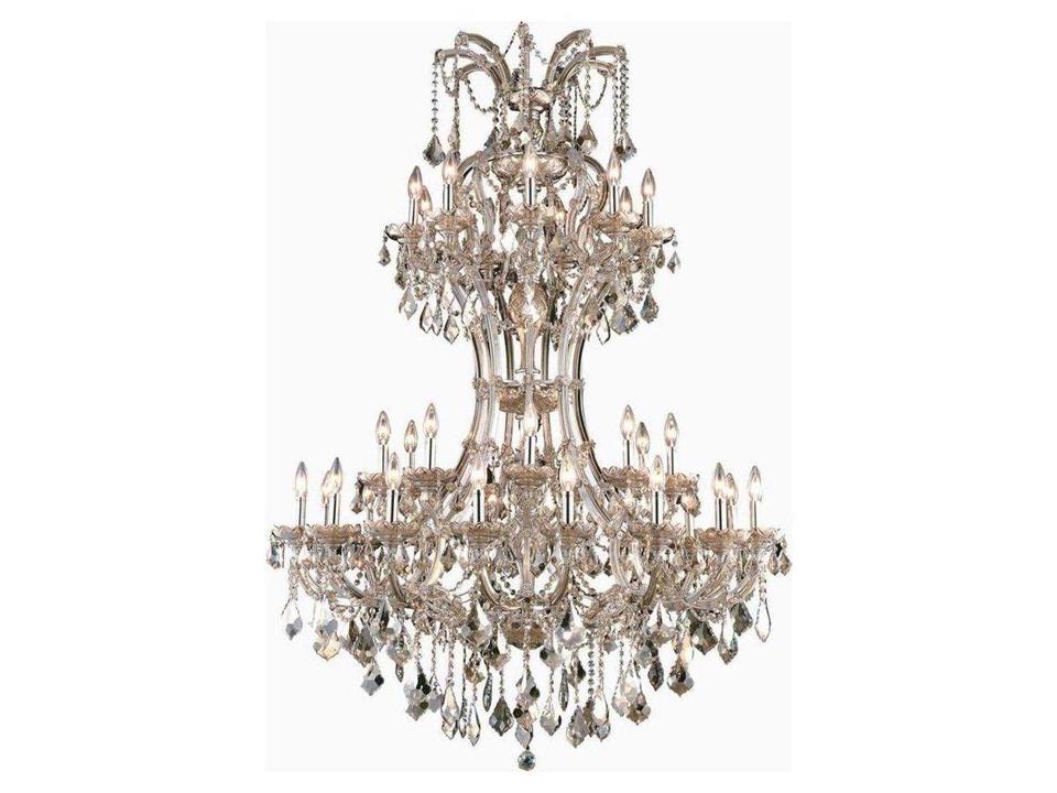 36-Light Maria Theresa Chandelier in Golden Teak