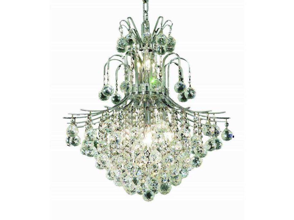 11-Light Toureg Chandelier in Chrome with Royal Cut Clear Crystal