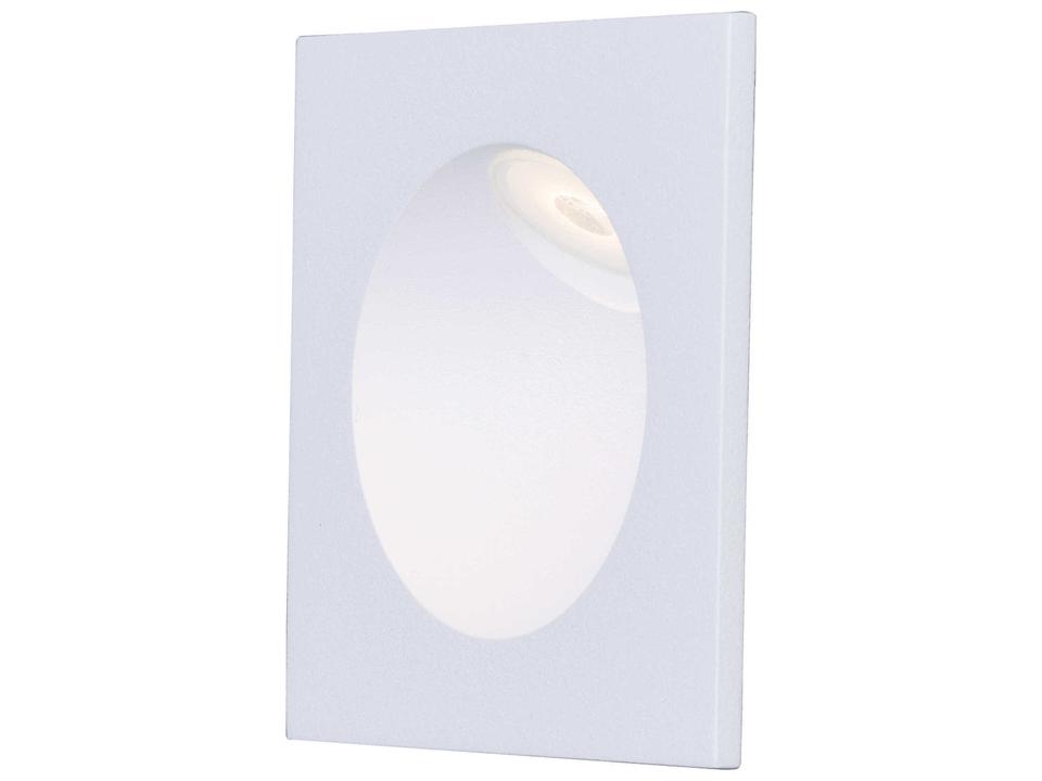 Alumilux LED Step Light Outdoor Wall Sconce in White Aluminum