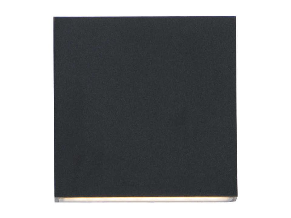 Brik 2-Light Integrated LED Outdoor Wall Sconce in Black