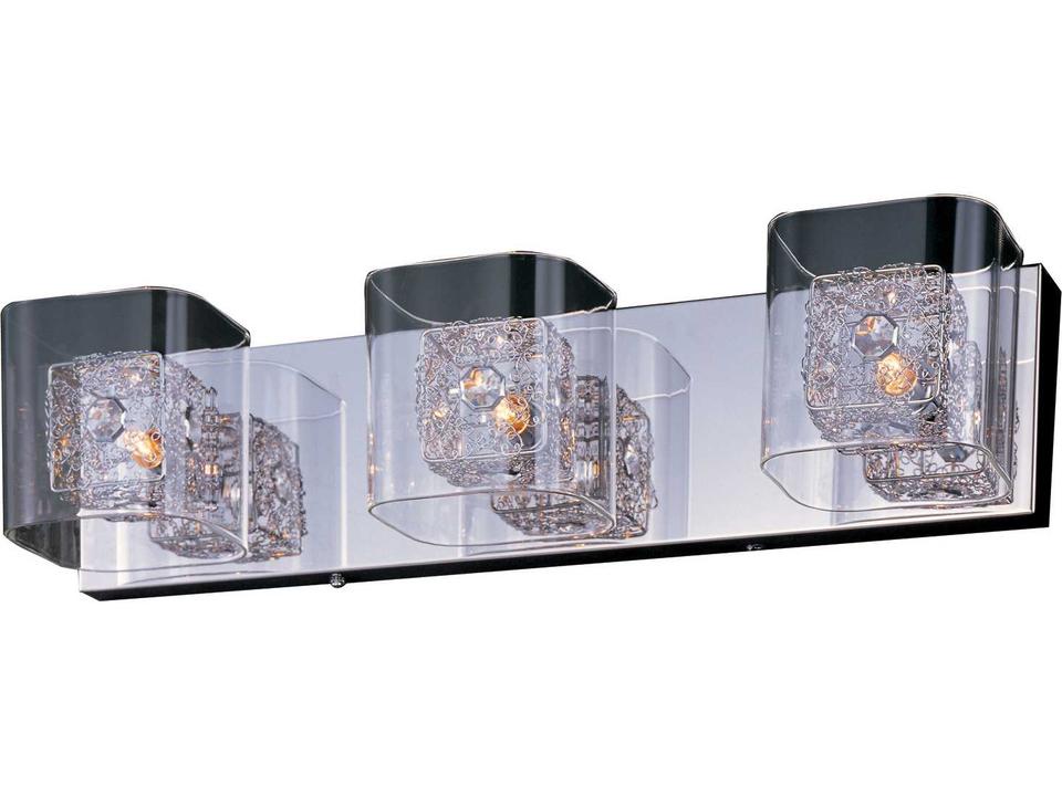 Gem 3 Light Bath Vanity Polished Chrome Modern Fixture