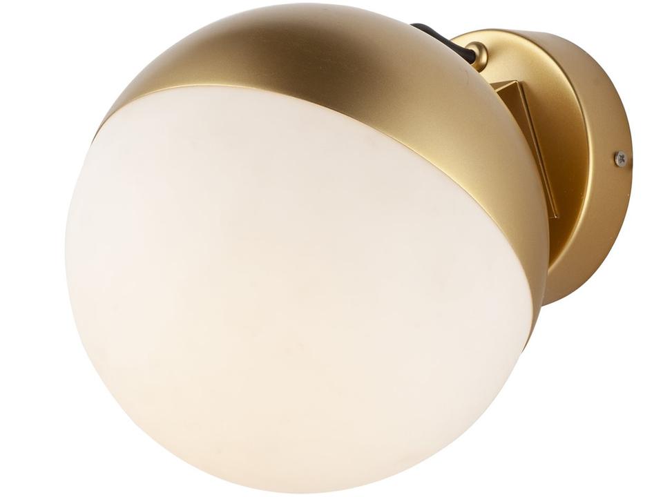 Half Moon LED Wall Sconce in Metallic Gold