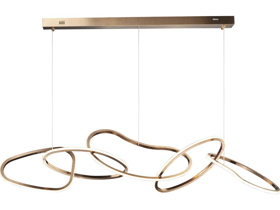 Unity 55-Inch 5-Light Linear LED Pendant Light in Brushed Champagne