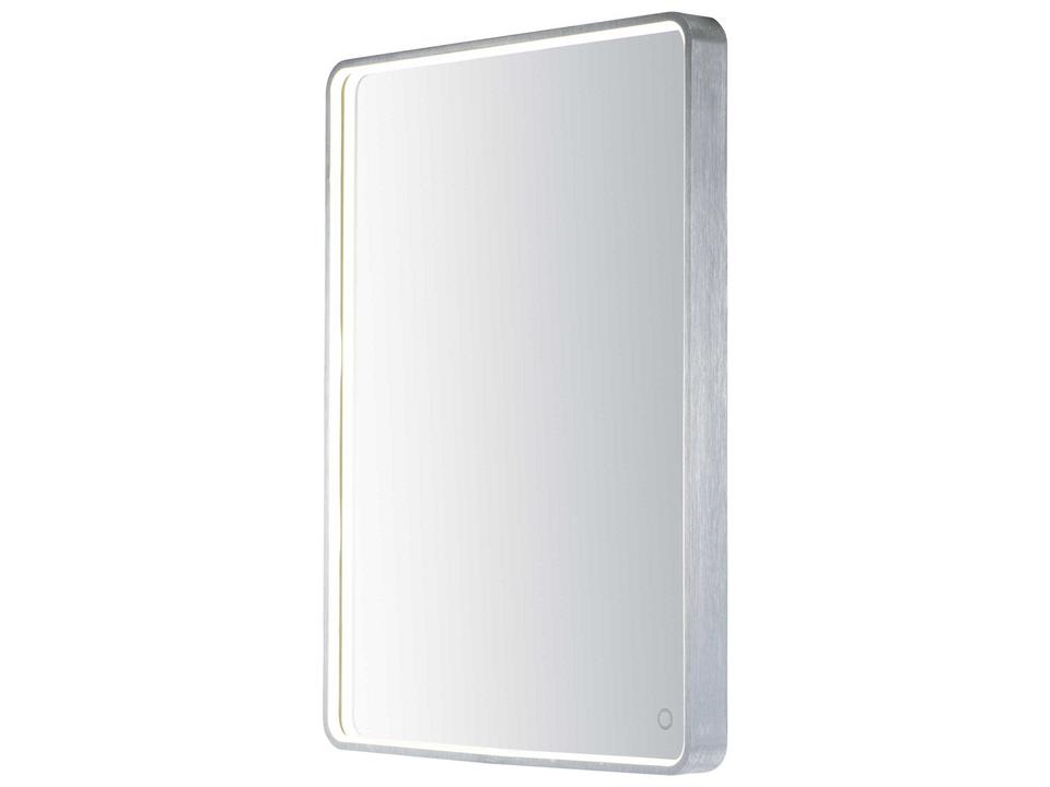 Mirror LED Rectangular Wall Mirror Brushed Aluminum CCT Selectable