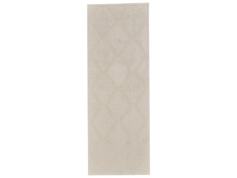 Prasad Ikat Cream Power-Loomed Runner Area Rug