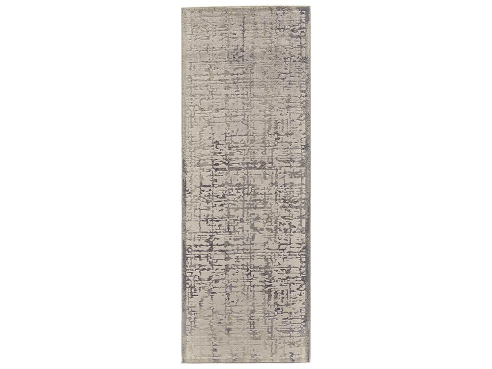 Prasad Gray Oriental Runner Area Rug